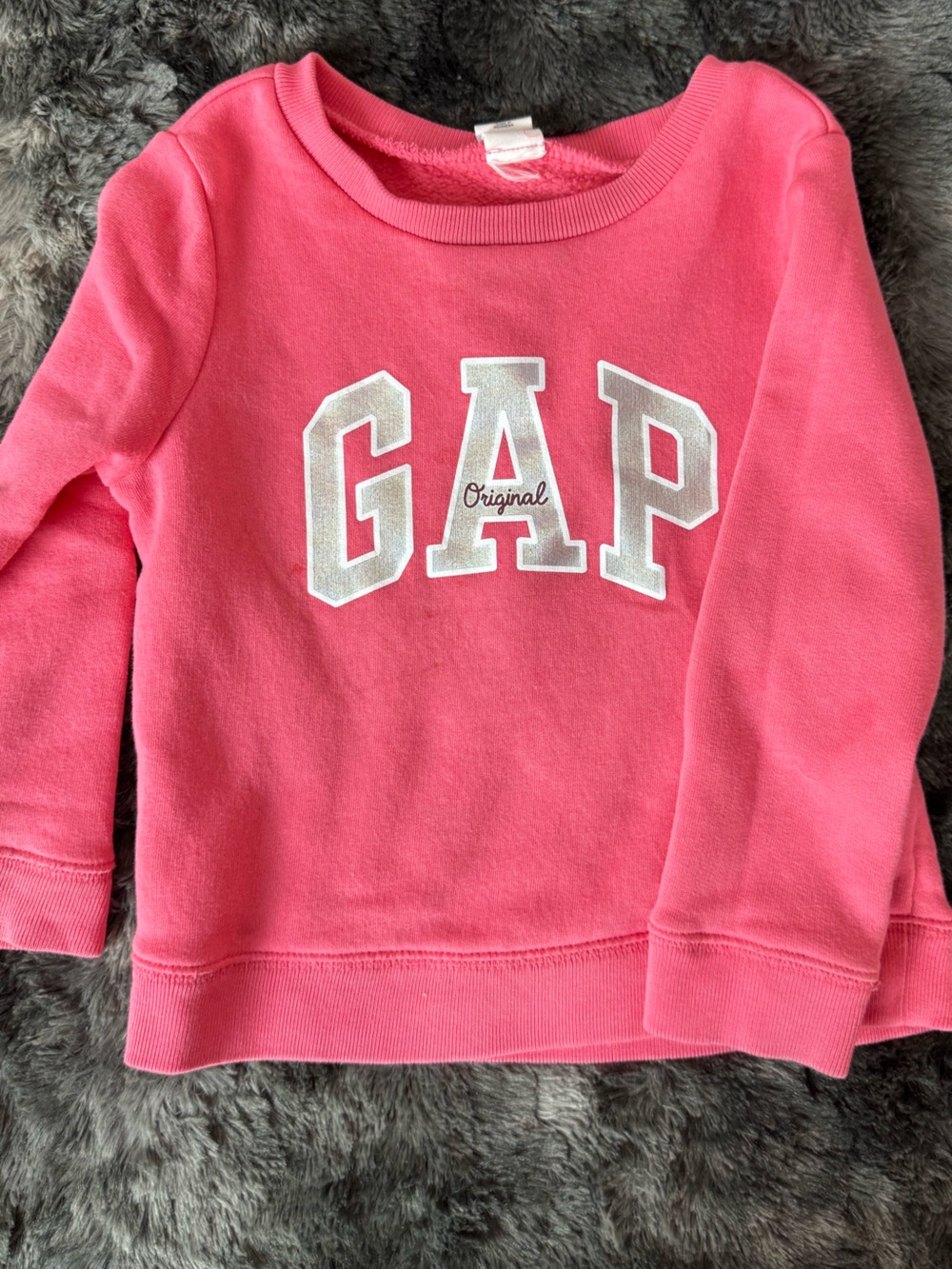 GAP Hot Pink Logo Pullover Sweatshirt